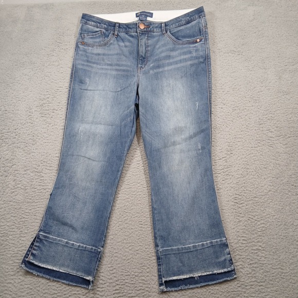 Democracy Denim - Democracy Light Blue Cropped Flare Jeans